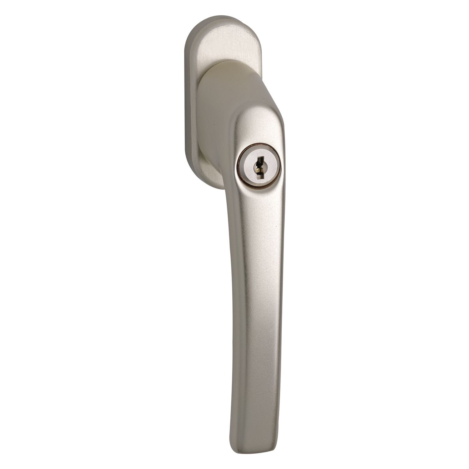 ROTO Window Handle rotoline, Locking Cylinder, Square Spindle 7 x 35 mm, Champagne anodised, 1 piece, 228131
