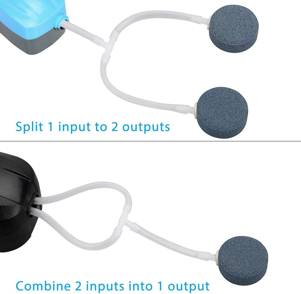Pawfly 13 Feet Airline Tubing Standard Aquarium Air Pump Accessories with Air Stones, Check Valves, Suction Cups and Connectors : Pet Supplies
