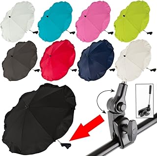 Baby Kind Sonnenschirm/Schirm für Kinderwagen/Buggy/Jogger UV SCHUTZ (50) (ROT)