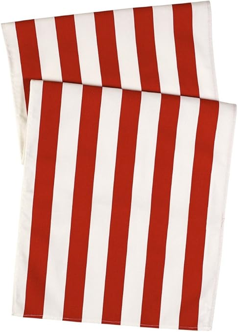 Amazon Com Red Table Runner Tablecloth Table Linens Striped Table