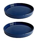 2 Pack Ceramic Plant Saucer Pot Tray 8