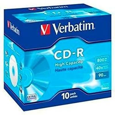 Verbatim 43428 800MB DataLife CD-R 10 Pack Jewel Case 40x Speed