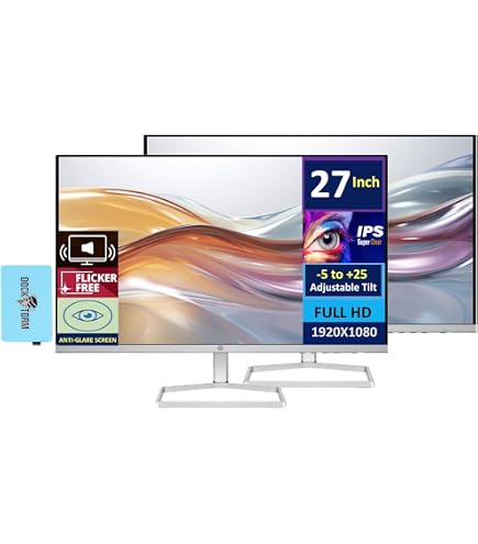 Amazon.com: HP 27 Monitor with Dual 2W Speakers (Replaces M27fwa 