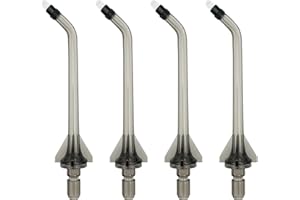 FUNSEE Replacement Tips for COSLUS Water Dental Flosser, 4 Orthodontic Replacement Heads Water Flosser Replacement Tips Oral Irrigator Jet Tip Only Compatible COSLUS F5020E