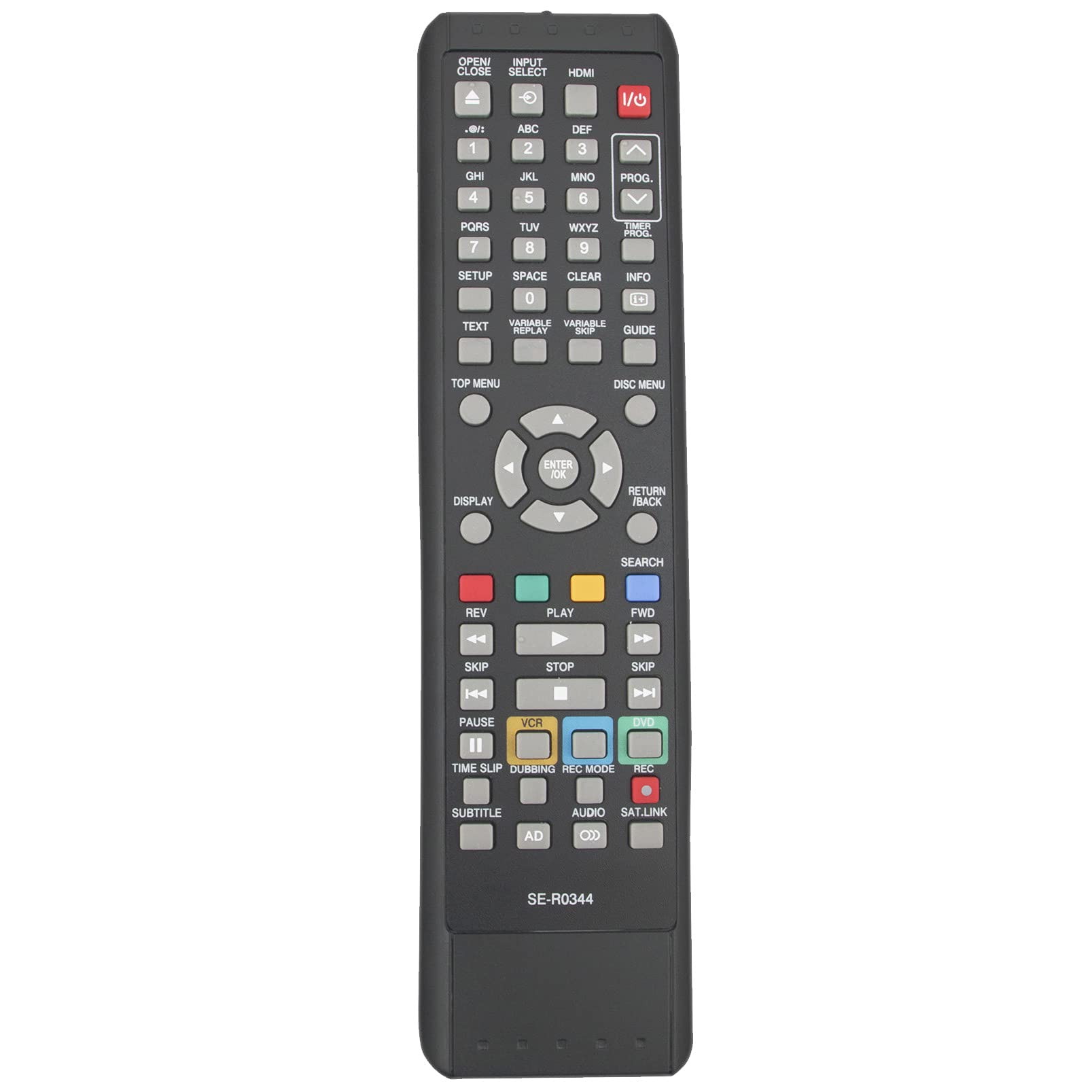 ALLIMITY SE-R0344 Remote Control Replace fit for Toshiba VCR HDD DVD RD-XV60KB RDXV60KB RDXV59DTKB2 RD-XV59DT-K-TB RDXV60 RDXV59DT RD-XV59DT RDXV59DTKB
