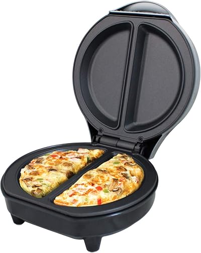 Quest Dual Omelette Maker Electric Non-Stick Easy Clean Healthy Scrambled Fried