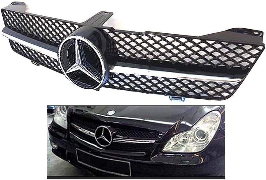 CLS Series Replacement Grille Grill Black Chrome W219 CLS 2009 2010 cls350 cls550 cls63 OEM Star Emblem