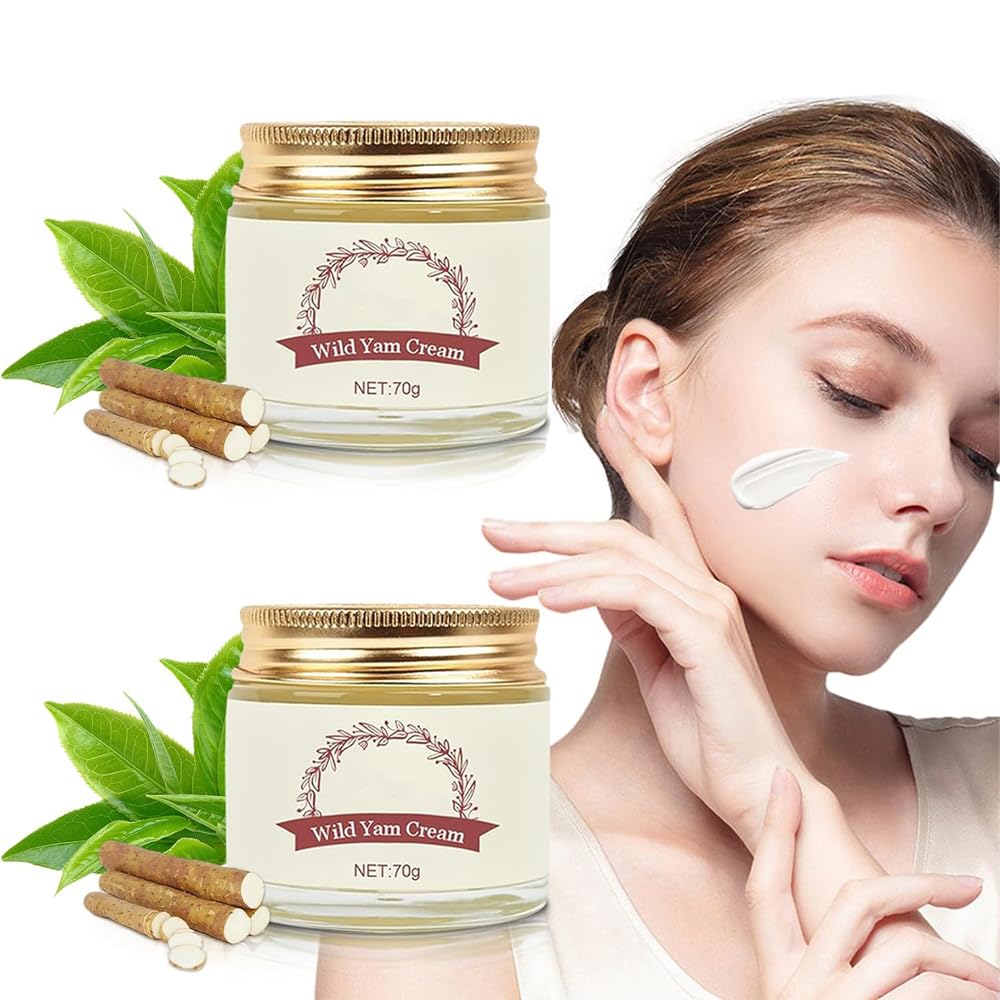 2PCS Wild Yam Cream, Annas Wild Yam Cream Organic For Hormone Balance, Organic Annas Wild Yam Cream, Women Wild Yam Root Cream Skin Moisturizer, Wild Yam Cream Botanical Balancing Body Cream
