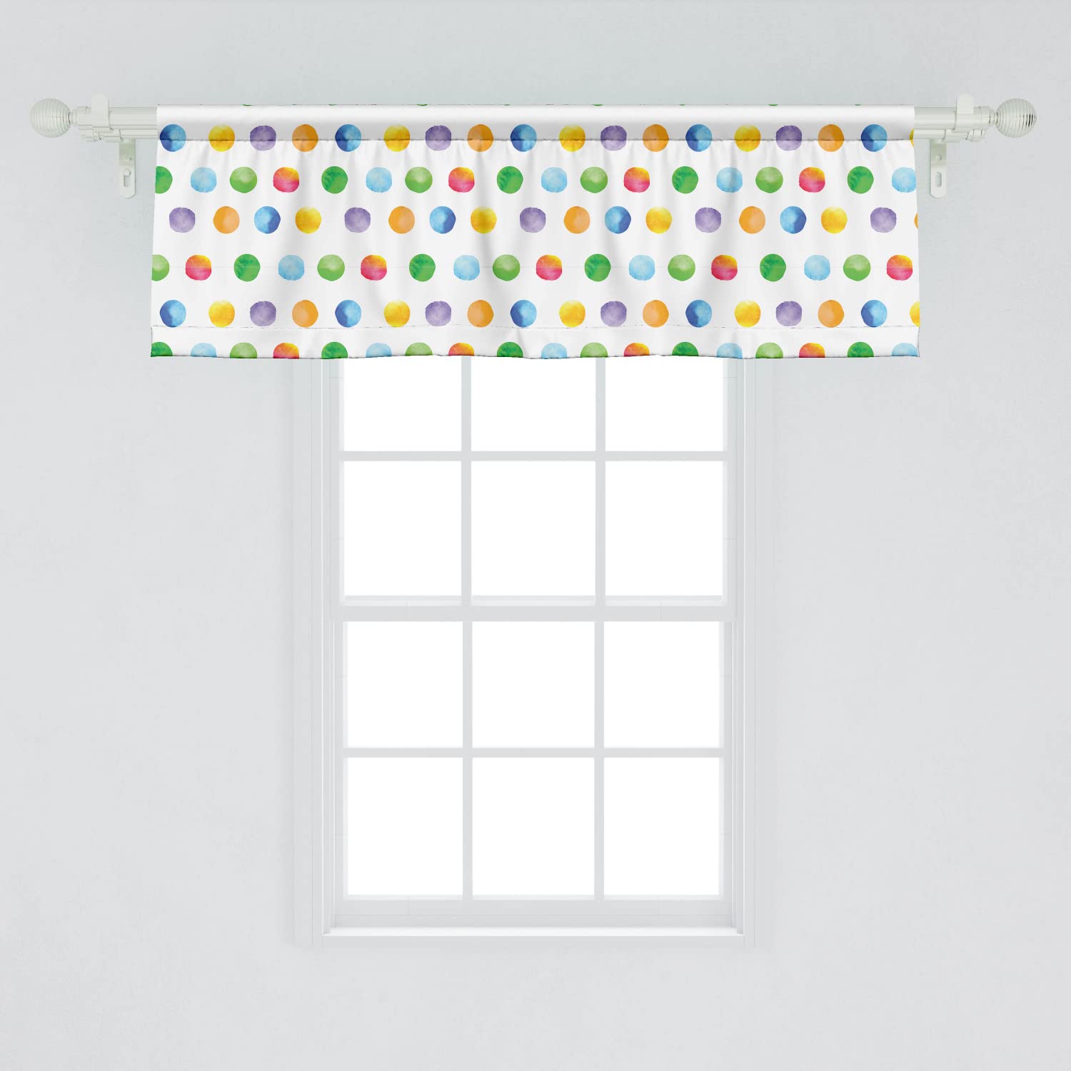 Ambesonne Abstract Window Valance Pack of 2, Big