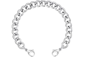 LinnaLove Stainless Steel Interchangeable Chain for Medical Alert id Bracelets for Women and Men