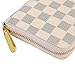 QEGGS Womens Zipper Wallet Coin Purses Clutch Handbags for Phone and RFID Blocking Card Holder,White, Medium