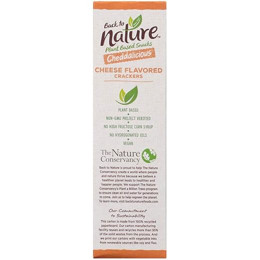 Amazon Com Back To Nature Crackers Non Gmo Cheddalicious 6 Ounce Amazon Com Back To Nature Crackers Non Gmo Cheddalicious 6 Ounce