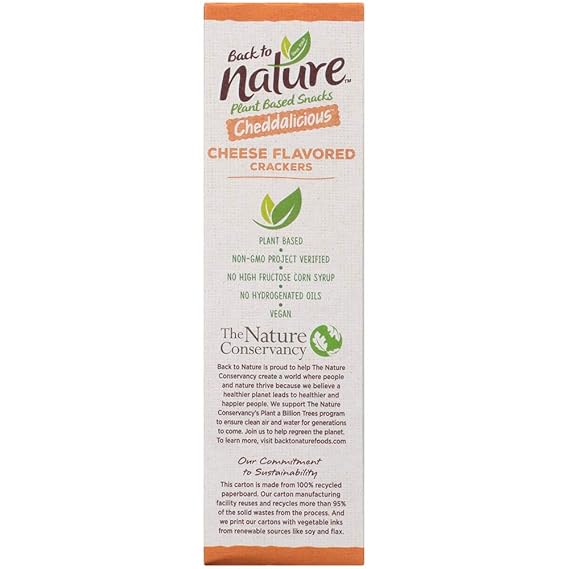 Amazon Com Back To Nature Crackers Non Gmo Cheddalicious 6 Ounce Amazon Com Back To Nature Crackers Non Gmo Cheddalicious 6 Ounce