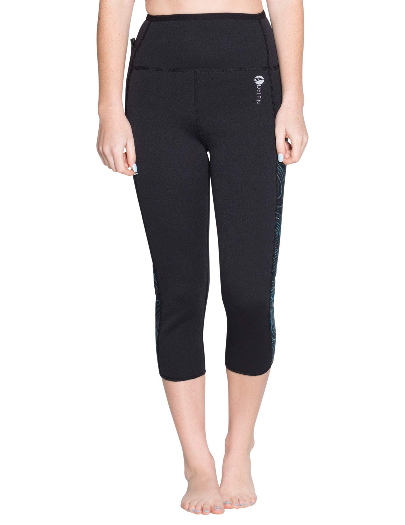 Delfin Spa Women's Heat Maximizing Neoprene Workout Capris
