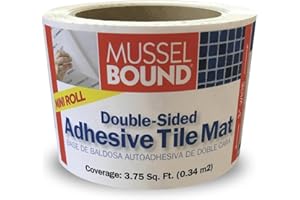 MusselBound® Adhesive Tile Mat - MINI ROLL - Easy Installation for Small and Tight Spaces. The Clean, Easy, No-Stress Way to Install Wall Tile