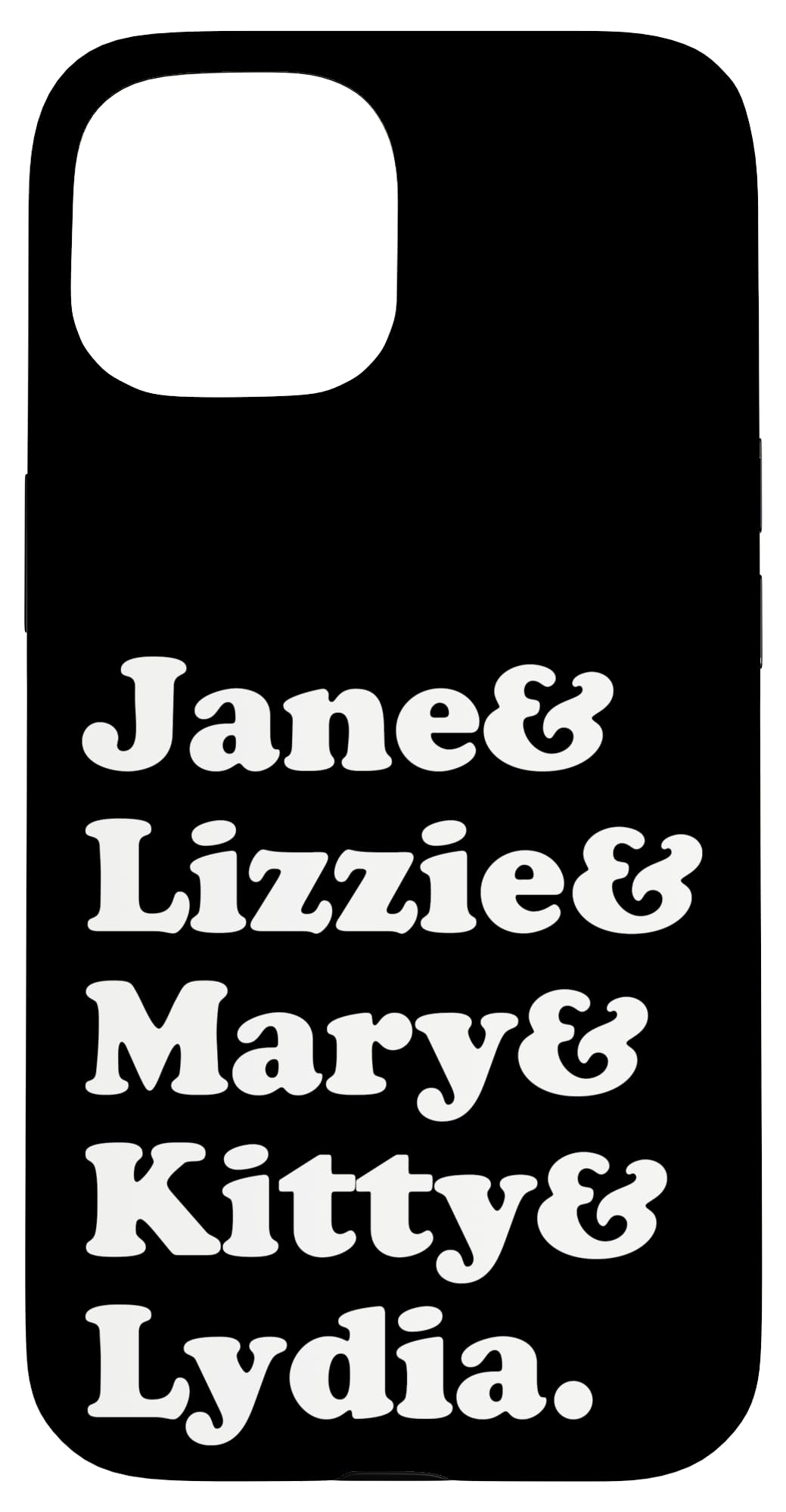 Pride and Prejudice Jane Austen - Bennet Sisters Case for iPhone 15