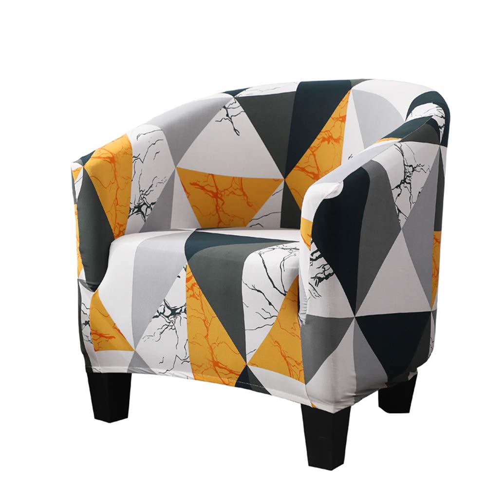 WINS Chesterfield Convertible Chair Cover Stretch Printed Club Chair Cover
