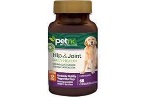 PetNC Natural Care Hip and Joint Health Moderate Chewables for Dogs, 60 Count