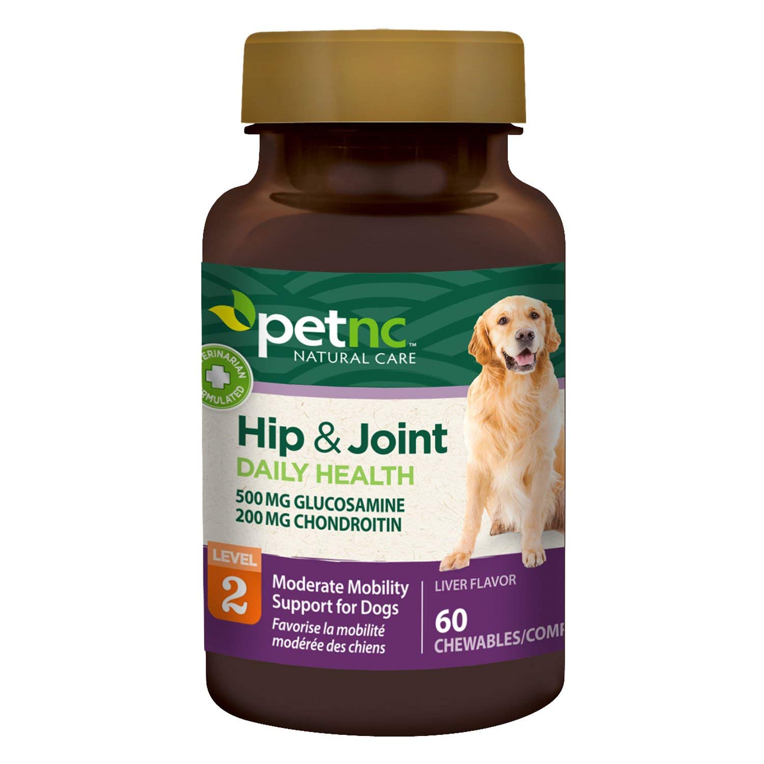PetNC 60 Count Hip and Joint Chews, 500/200mg