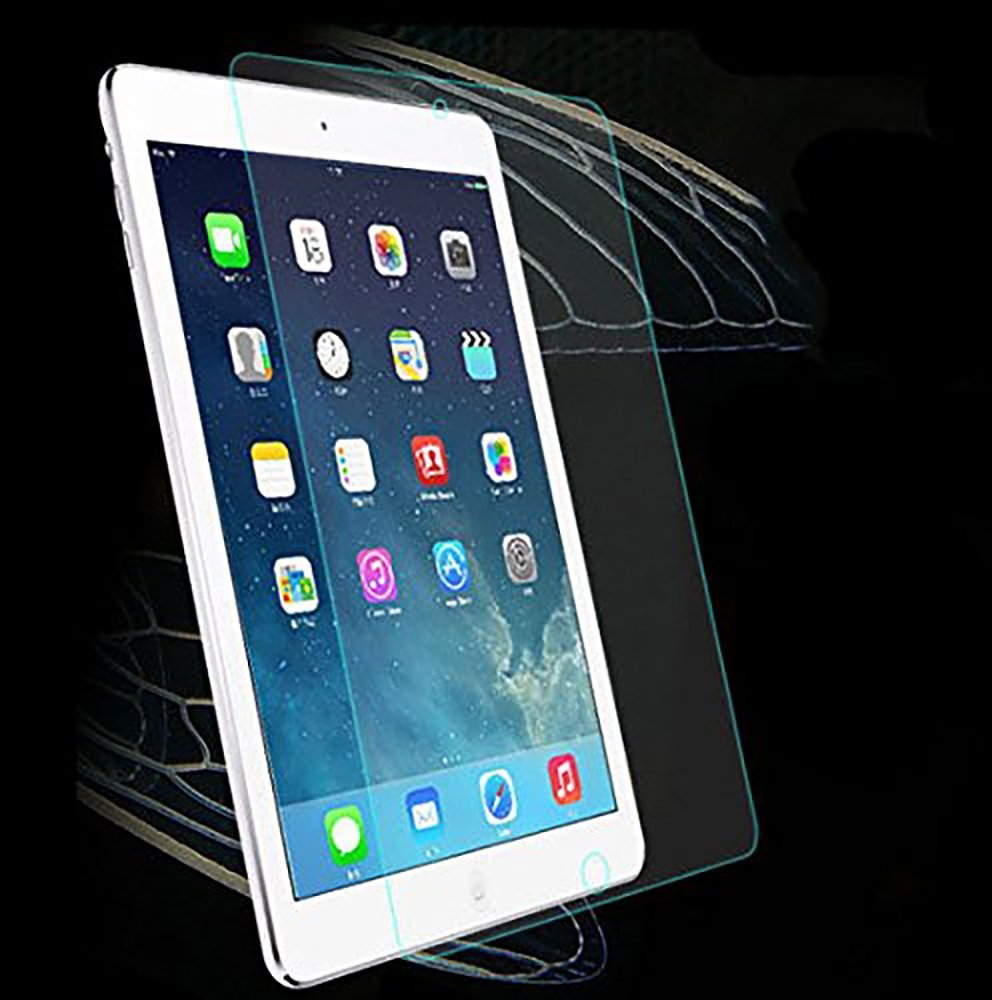ipad Screen Protector Glass ixaer Toughened Glass Screen Film Protector 9H Rigidity and 0.30mm thickness for iPad2/3/4 ipad air Membrane Protective (Tempered Glass)