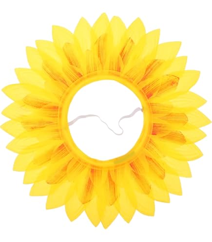 Chapeau Tournesol Géant Jaune - Couvre-Chef Fleur Amusant Pour Cosplay, Halloween, Fête Ou Photo