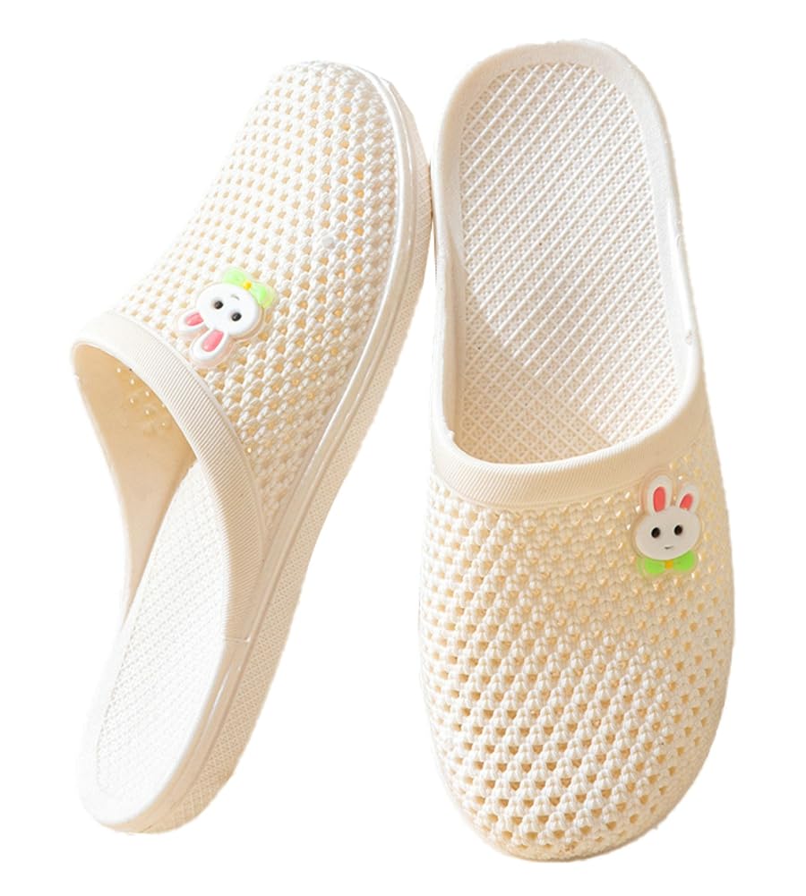Photo 1 of Caistre Bath Slippers with Holes Women Lightweight Slide Sandals Indoor Outdoor Bath Slippers Non Slip House Shoes Pool Beach