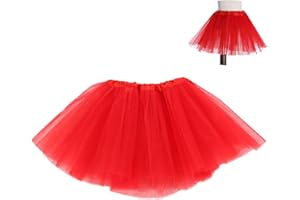 KICOFIT Tutu Skirts Women Girls Halloween Costume Party Dress Up Running Skirt 4 Layers 5 Layers