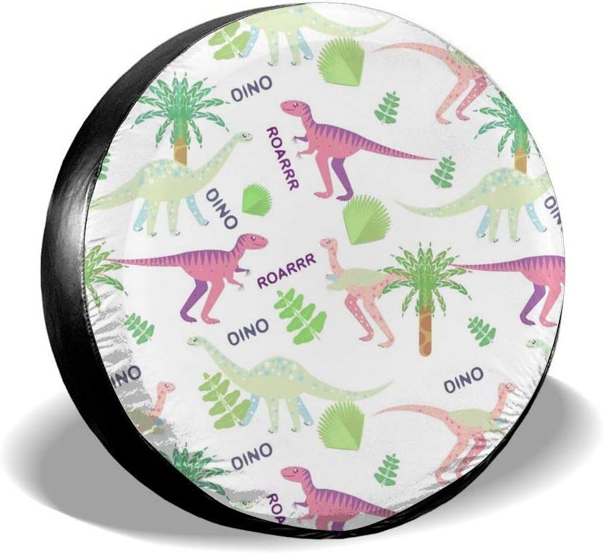 CHILL·TEK Tire Cover Cute Dinosaurs Wheel Tire Cover