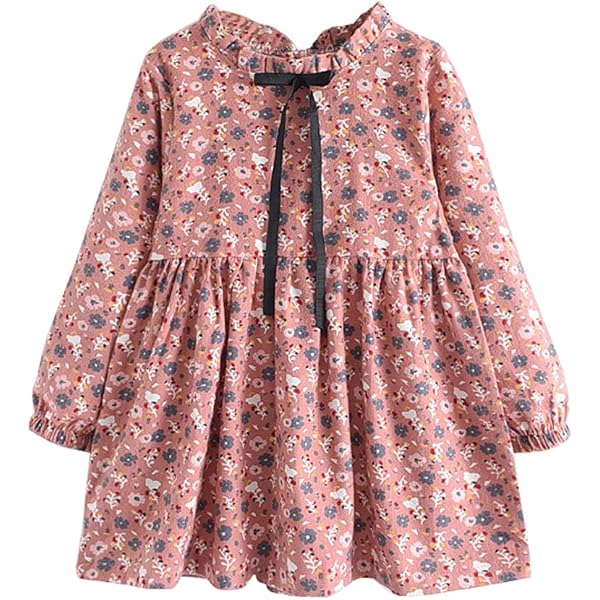 SMILING PINKER Robe D’Été Bébé Fille Sans Manches à Fleurs – Robe Coton Fleurie Pour Princesse, Parfaite Pour Les Occasions Spéciales