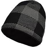 LEAKDRY Waterproof Beanie,Knit Thermal Insulated Beanie,Fleece Lined Hat,Windproof Causal Cold Weather Winter Hat for Ski