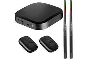 Air Drumsticks for Adults, DQTUV Electric Drum Set with 8 Sounds, 3D Motion Sensing RGB, Drummer's Gift