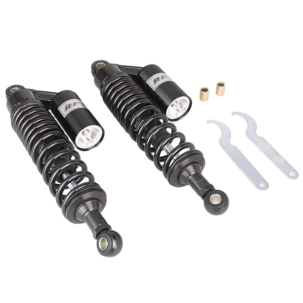 Photo 1 of GZYF 13.5" 340mm Pair Universal Motorcycle Air Rear Shock Absorbers for HONDA for Suzuki for Yamaha for Kawasaki ATV Go Kart Quad Dirt Sport Bike,Black