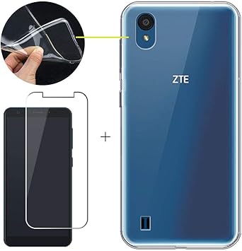 LJSM Funda para ZTE Blade A5 2019 + Protector de Pantalla Templado ...