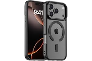 edaiser Magnetic Case for iPhone 17 Pro Max, Anti-Yellowing Transparent Black | MagSafe Compatible | Hybrid Clear Back Cover