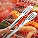 TEERFU Kitchen Tongs Stainless Steel Buffet Serving Utensils Salad BBQ Tongs Heavy Duty Serving Food Tongs for Frying,Cooking,Clipping Toast Bread,Grilling,Pastry, Sandwich,9.4 Inch