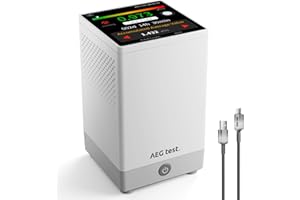 AEGTEST HOUND-2033 Home Radon Detector, 3.4" Touchscreen, 10-Min Update Rate, Sound & Light Alerts, Rechargeable & Portable, 