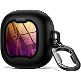 SURITCH for SHOKZ New OpenFit 2 Case Cover, Magnetic Locking Cases for SHOKZ OpenFit 2 Open-Ear Headphones, Shockproof Bumper Protective Covers with Carabiner & Cleaner Kit, Iridescent Sparkle