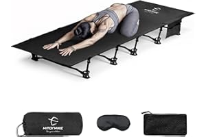 HITORHIKE Camping Cot Compact Folding Cot Bed for Outdoor Backpacking Camping Cot Bed