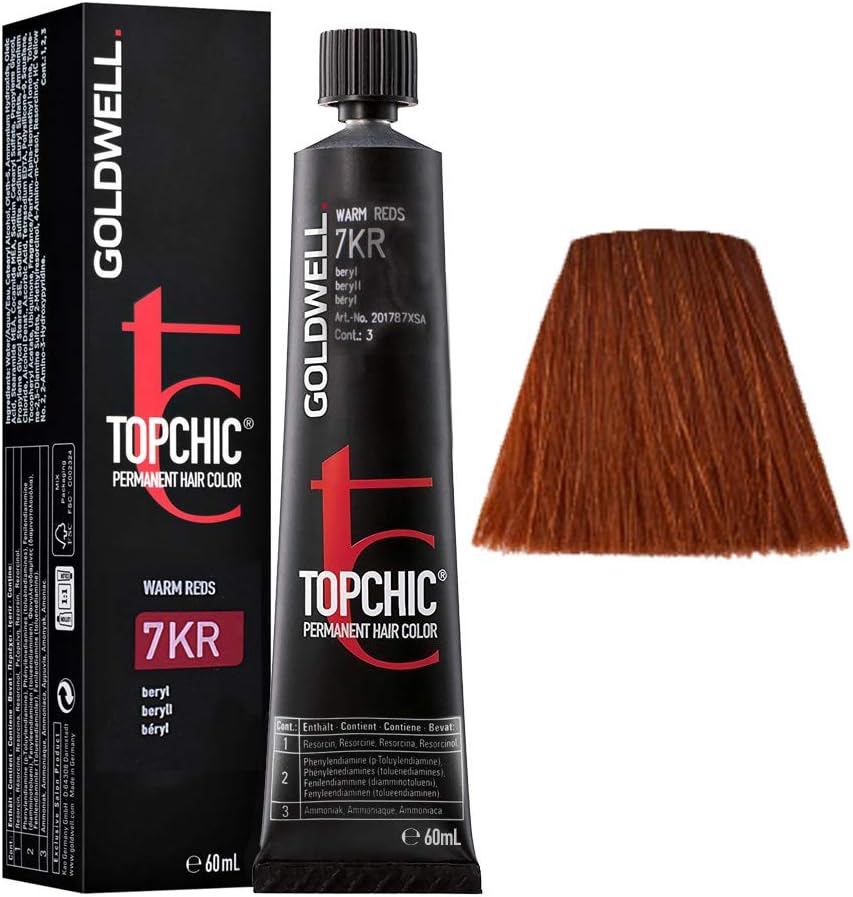 Goldwell Topchic Haircolor 7KR Warm Red Beryl Permanent Colour