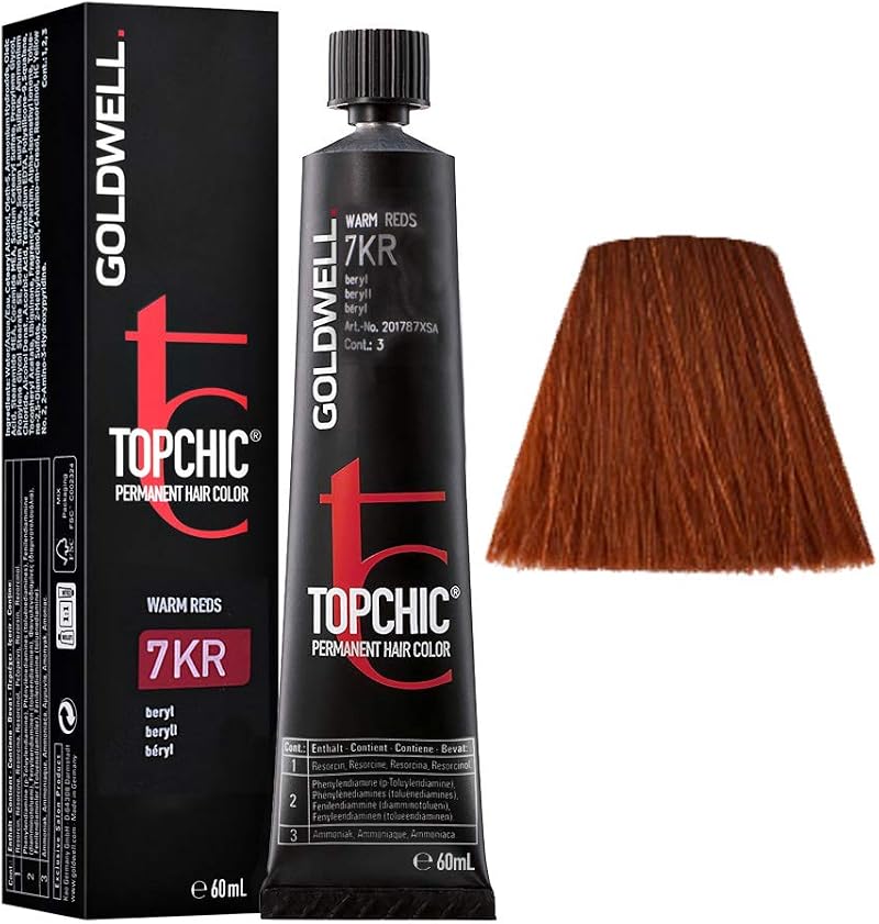 Goldwell Topchic Haircolor 7KR Warm Red Beryl Permanent Colour