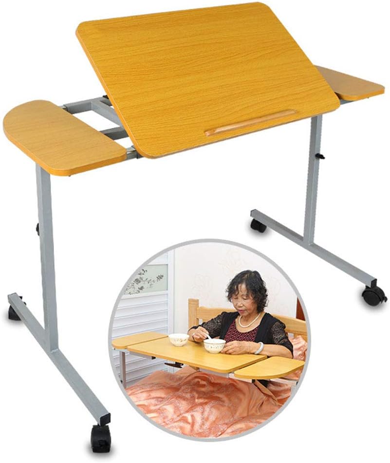 Medical Care Bedside Table, with Wheel and Caster Lock, for Elderly