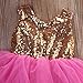 Sequins Toddler Baby Kids Girls Pageant Backless Layered Tulle Party Dress 2-7Y (90(3-4Years))