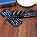 iPazzPort Mini Wireless Keyboard with Touchpad, Universal Infrared Remote Control, 2.4GHz Wireless Portable USB Keyboard for PC/Android TV Box/Smart TV/Raspberry Pi 3 KP-810-19RS