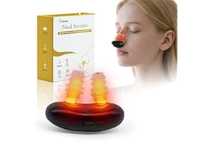 Red Light Nasal Therapy Device – 650nm LED Light for Nasal Relief, Soft Silicone, Portable Design for Daily Use