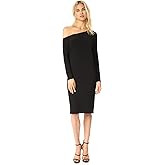 Norma Kamali Women's Long Sleeve Drop Shoulder Dress