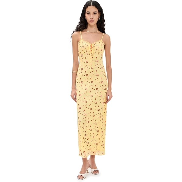 RESA Women's Mackenzie Midi Dress, Honey, L at Amazon Women's Clothing store