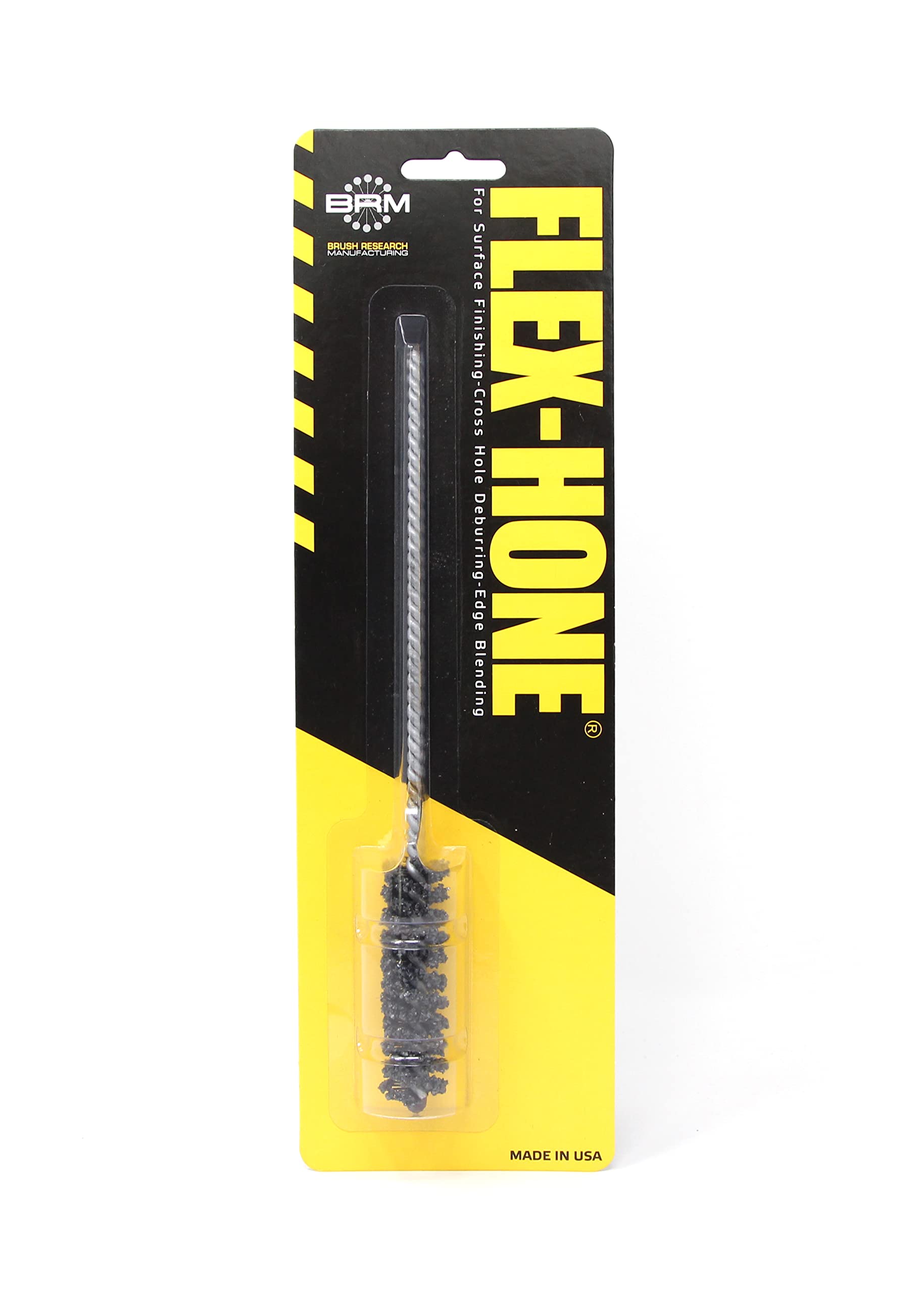 Brush Research BC14M20BC FLEX-HONE®, 0.551″ (14mm) Diameter, 20 Grit, Boron Carbide, for Medium to High Carbon Steels and Heat-Treated Steels to 50 Rc