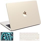 B BELK Compatible with 2025 2024 MacBook Air 15 inch Case, [100% Official Color] MacBook Air 15 M4 M3 Case A3241 A3114 A2941 M2 (2023 2022), Sturdy Hard Shell + Screen&Keyboard Cover, Starlight Clear