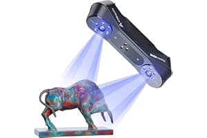 Creality 3D Scanner CR-Scan Raptor Pro for 3D Printing, 22+7 Blue Laser & NIR Handheld Scanner 0.02mm Accuracy, 60fps High-Speed & 5MM to 4M Objects, 24-Bit Full-Color Scanning for Windows macOS