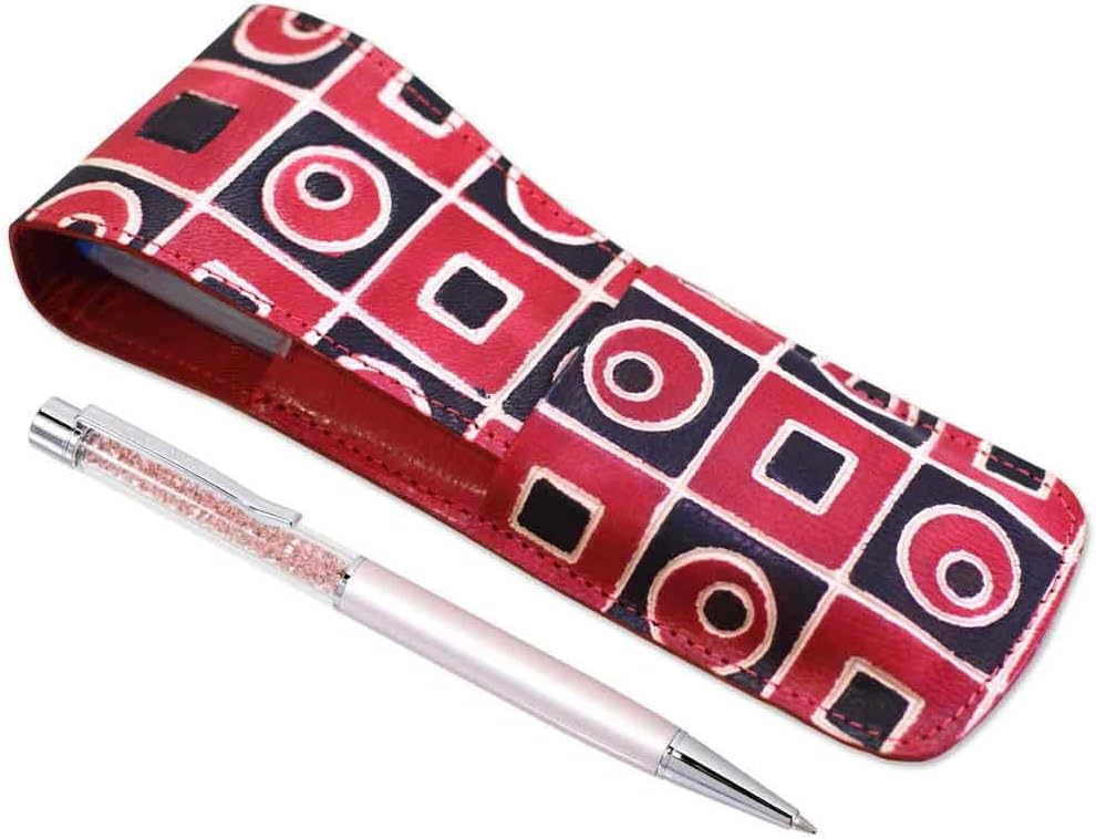 arpera Sofia Leather Pen case red C11557-4